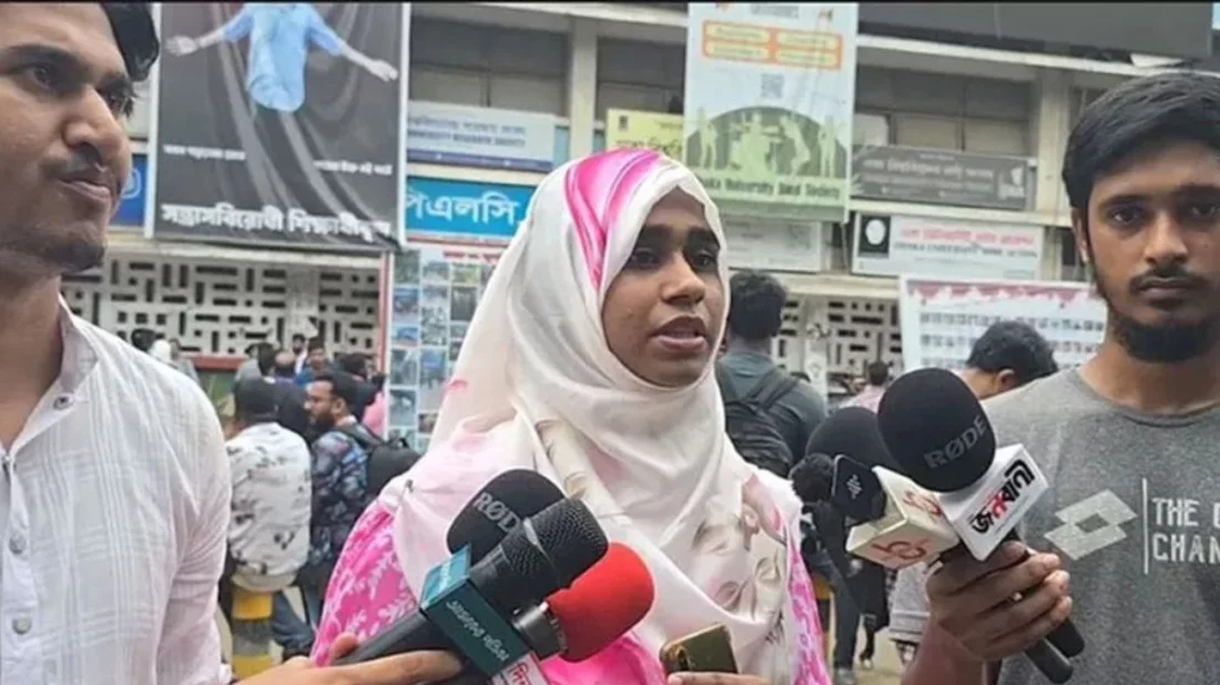 কারচুপির অভিযোগ তুলে ভোট বর্জন করলেন ভিপি প্রার্থী তাহমিনা